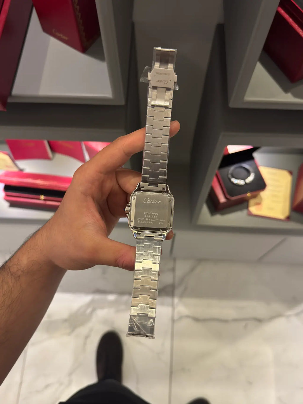 Cartier Santos Brown Dial Large