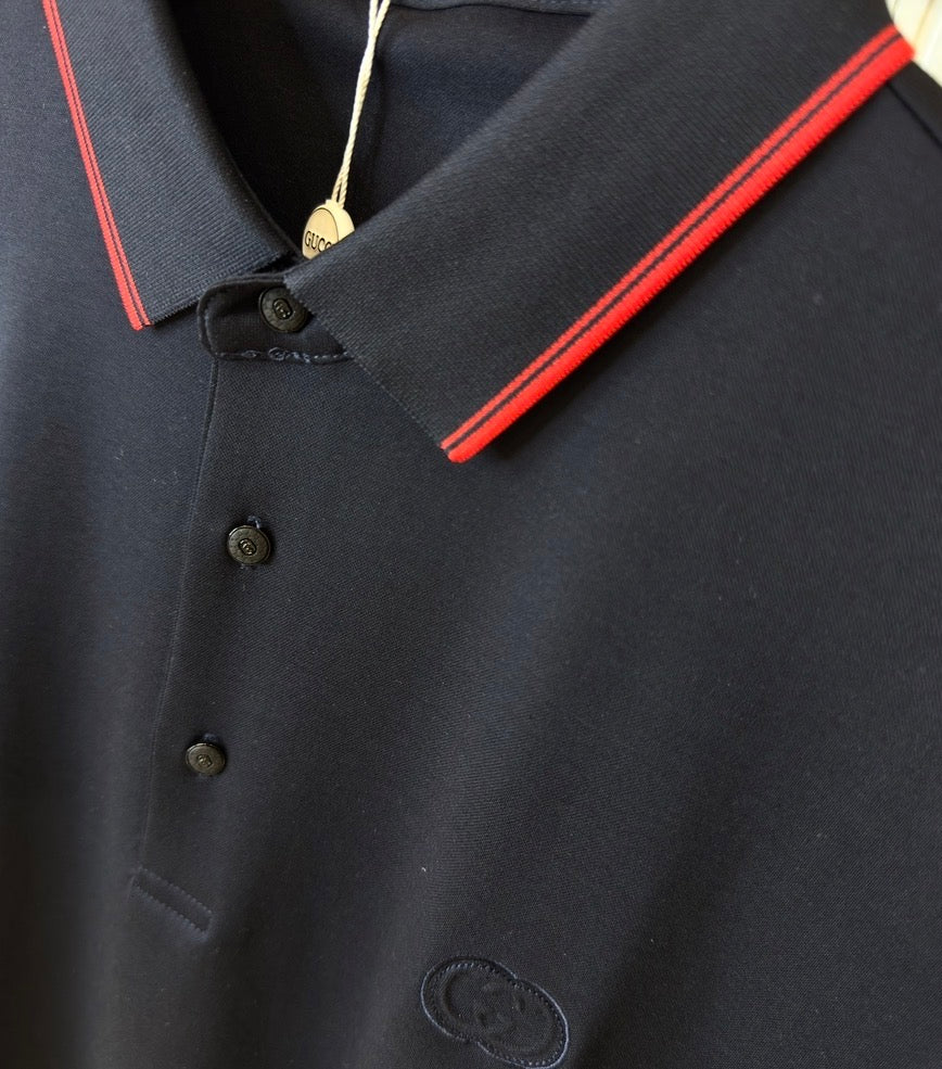 Gucci İthal Polo T-Shirt Lacivert