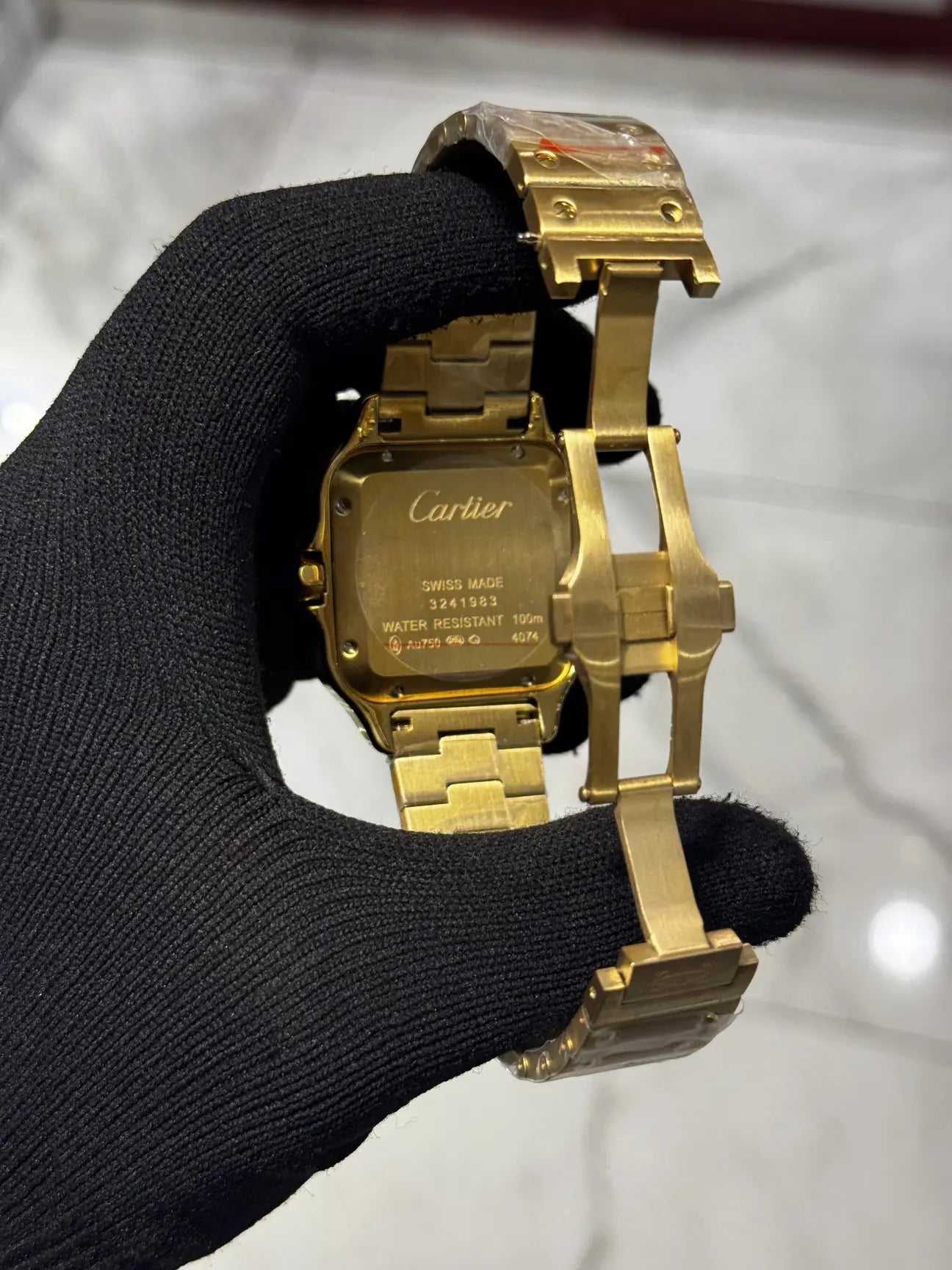 Cartier Santos  White Dial Large