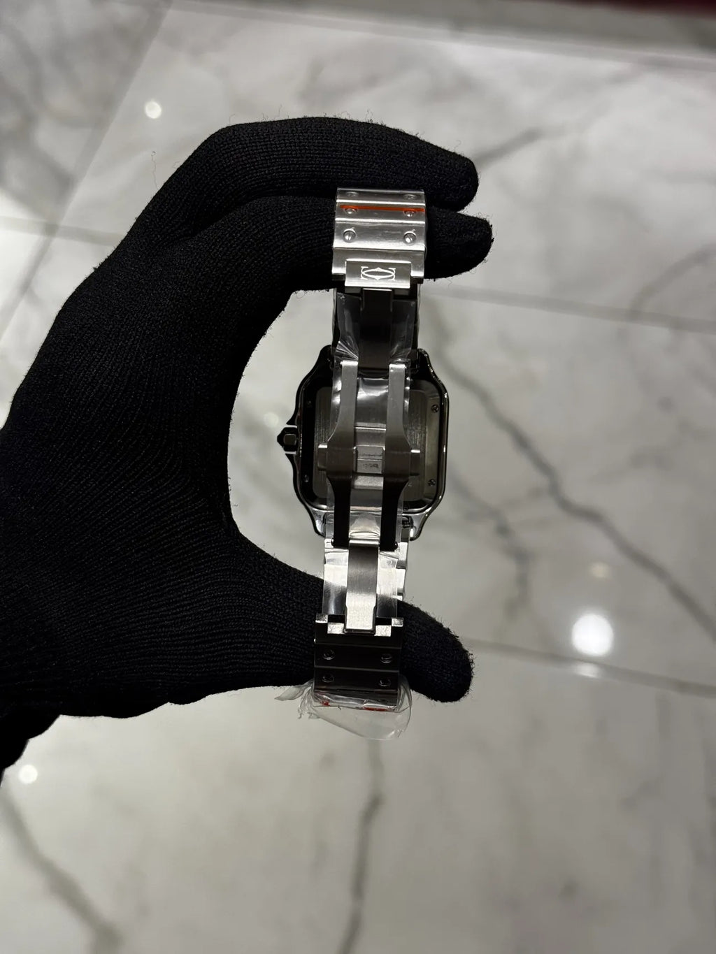 Cartier Santos Black Dial Large