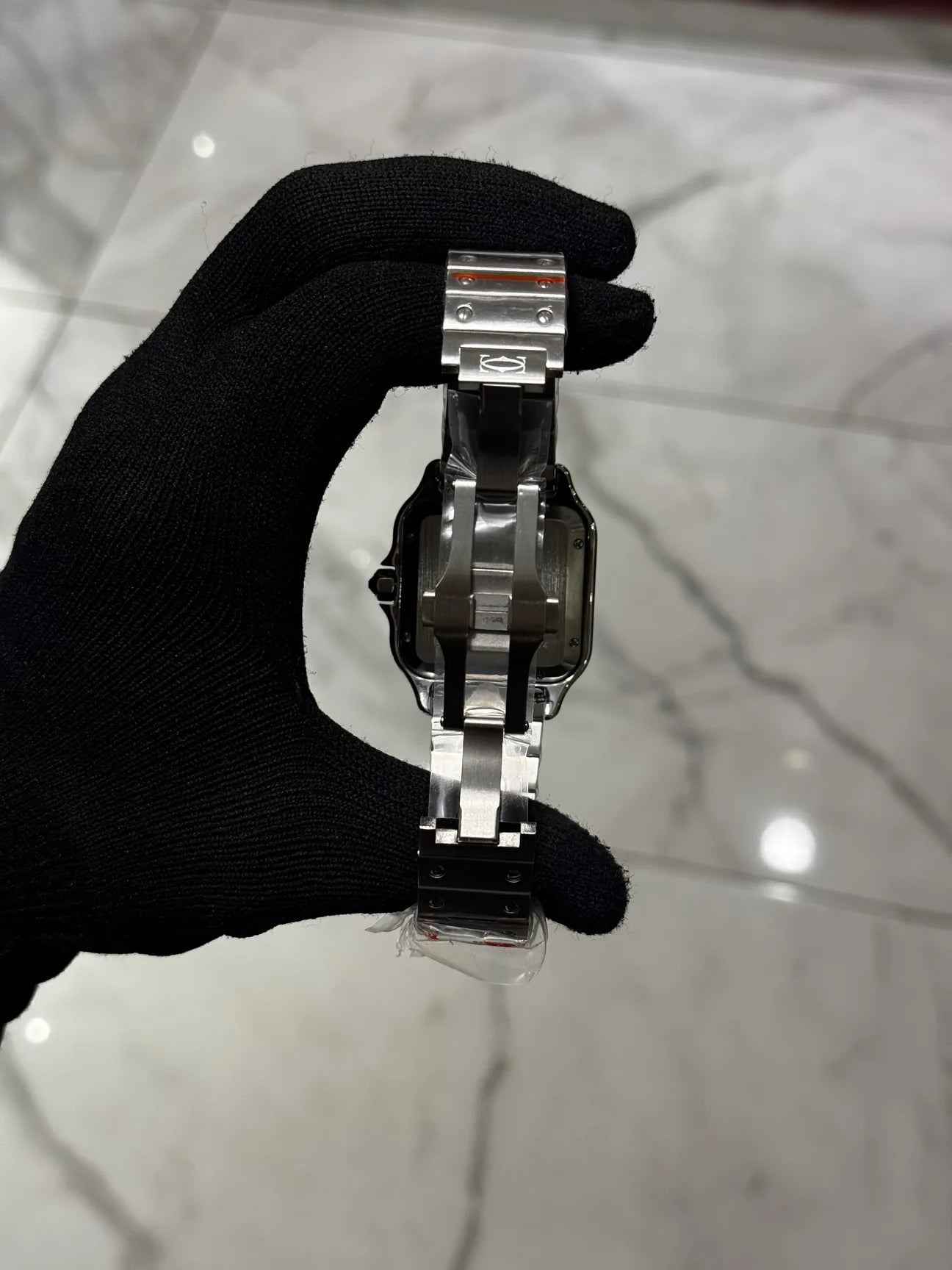 Cartier Santos Black Dial Large