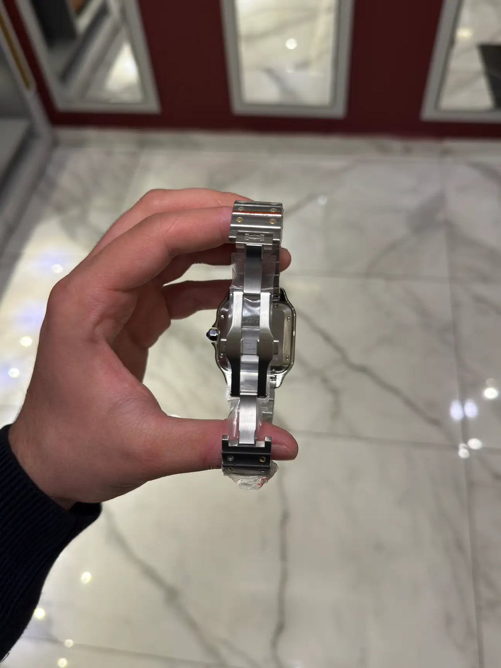 Cartier Santos White Dial Large