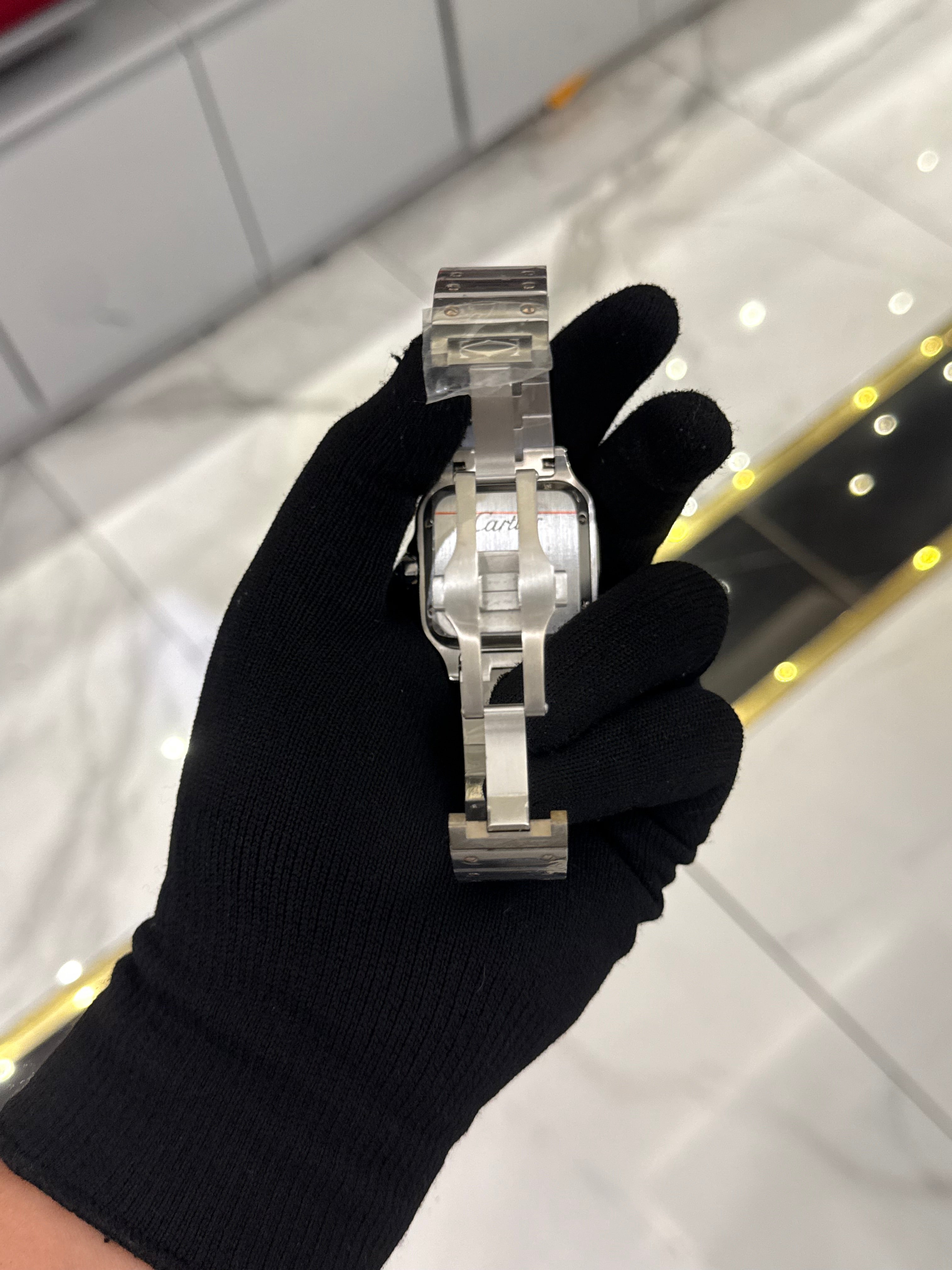 Cartier Santos White Dial Large