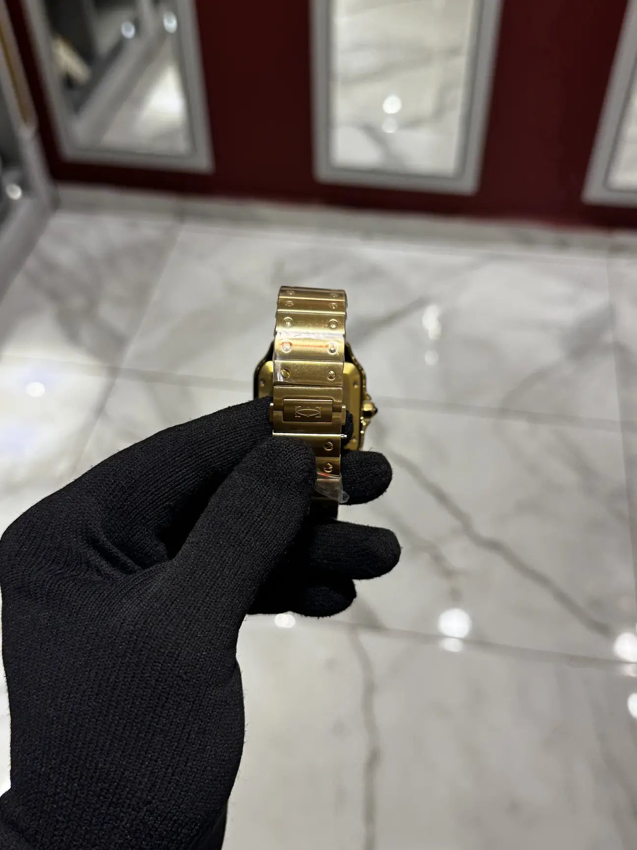 Cartier Santos  White Dial Large