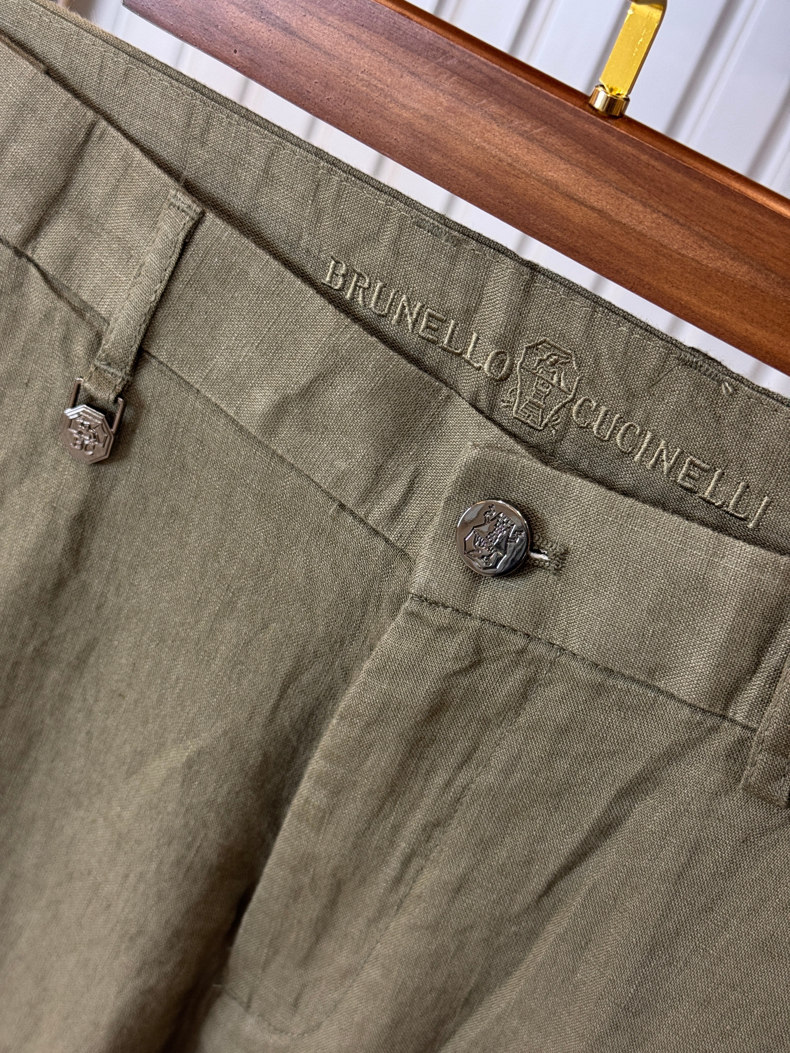 Brunello Cucinelli İthal Keten Pantolon