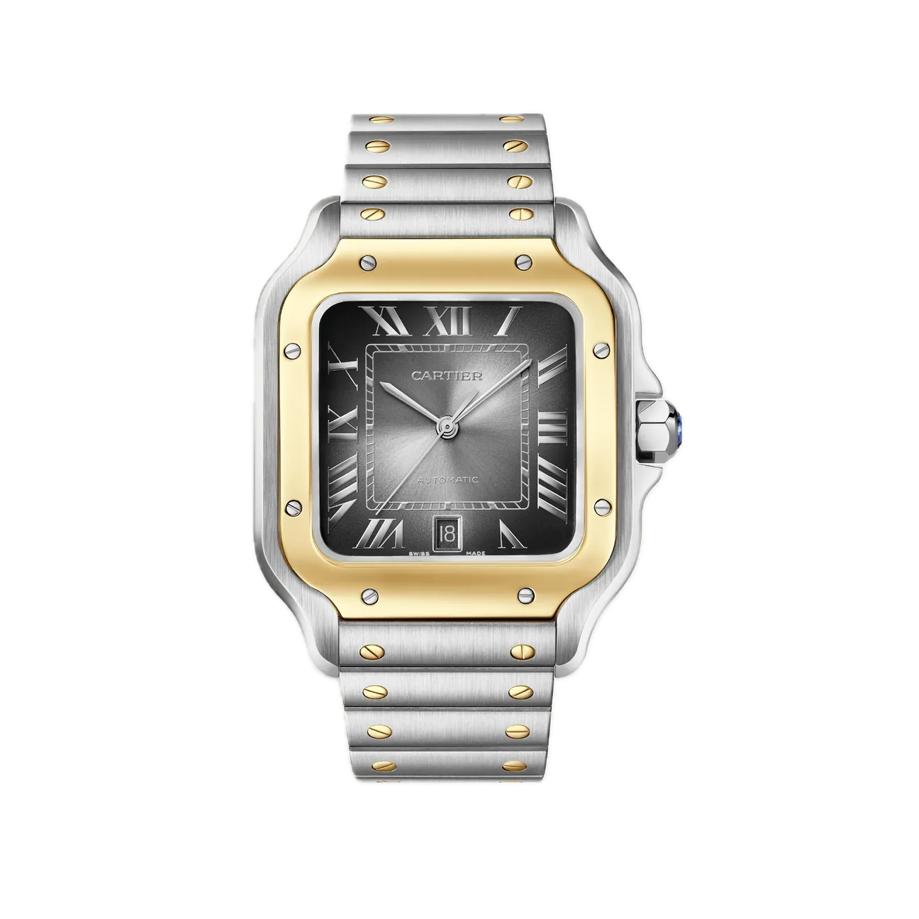 Cartier Santos  Grey Dial Large