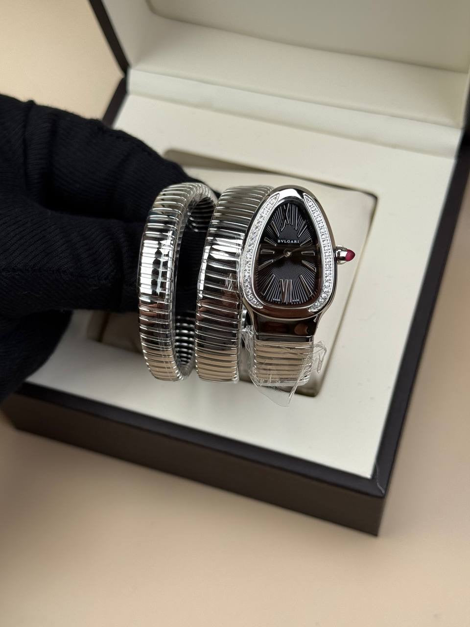 Bvlgari Serpenti Çift Sarmal Taşlı