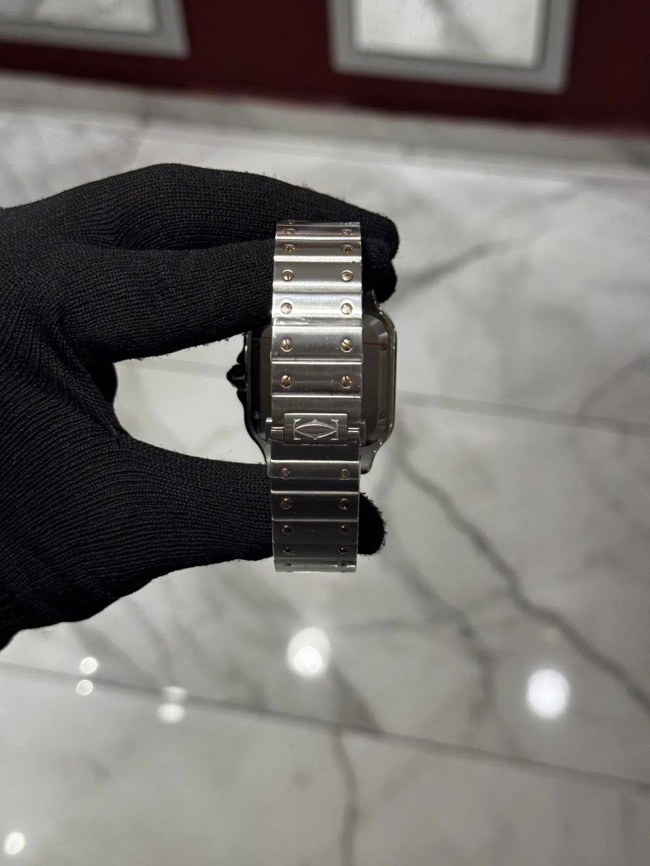 Cartier Santos  Grey Dial Large