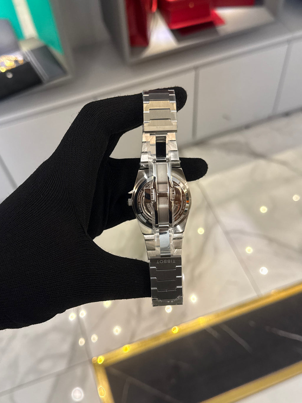 Tissot Prx Powermatic Silver Cordon Blue Dial