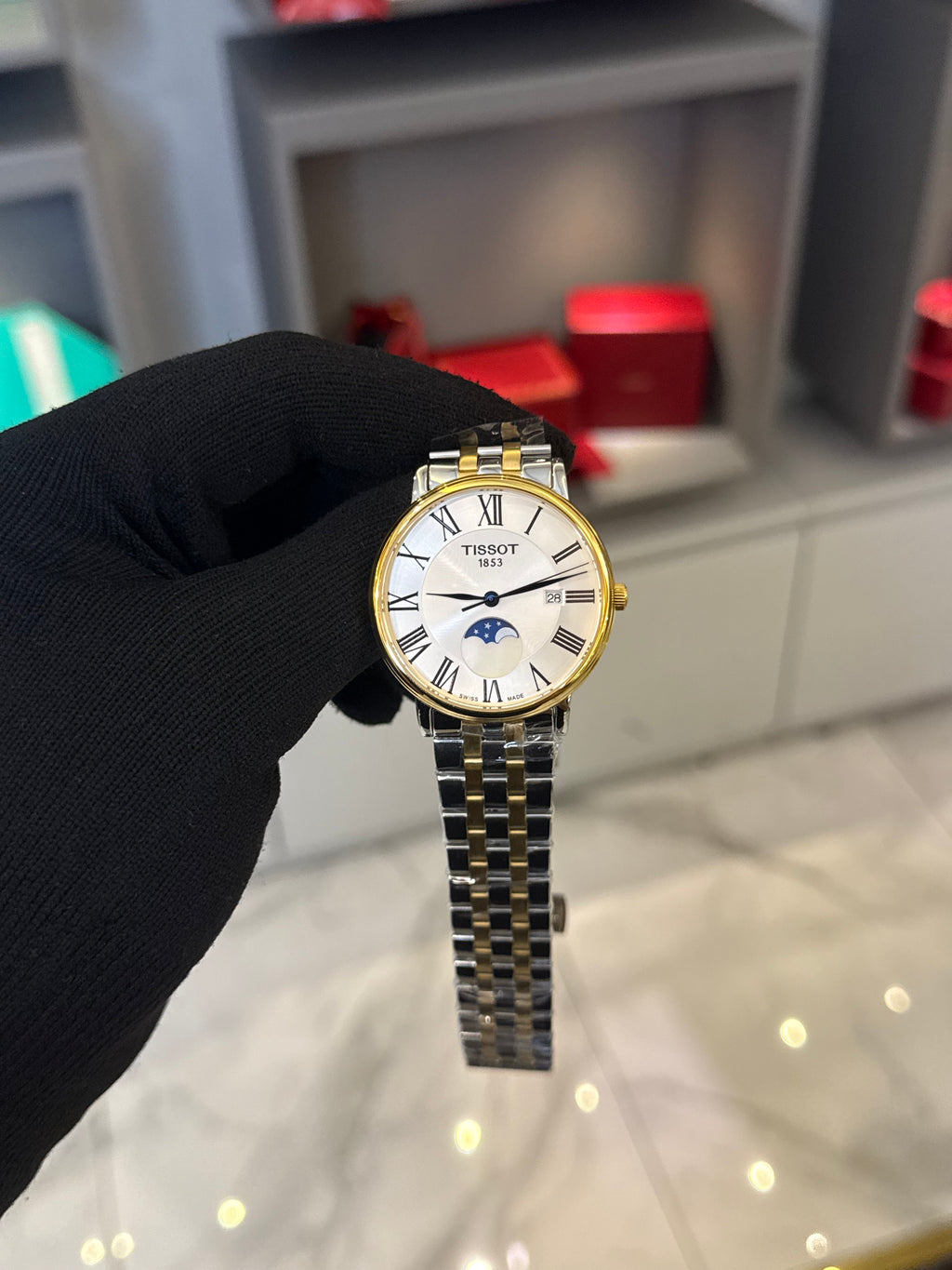 Tissot Two Tone Cordon White Dial
