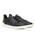 ZEGNA Triple Stitch Leather Sneaker