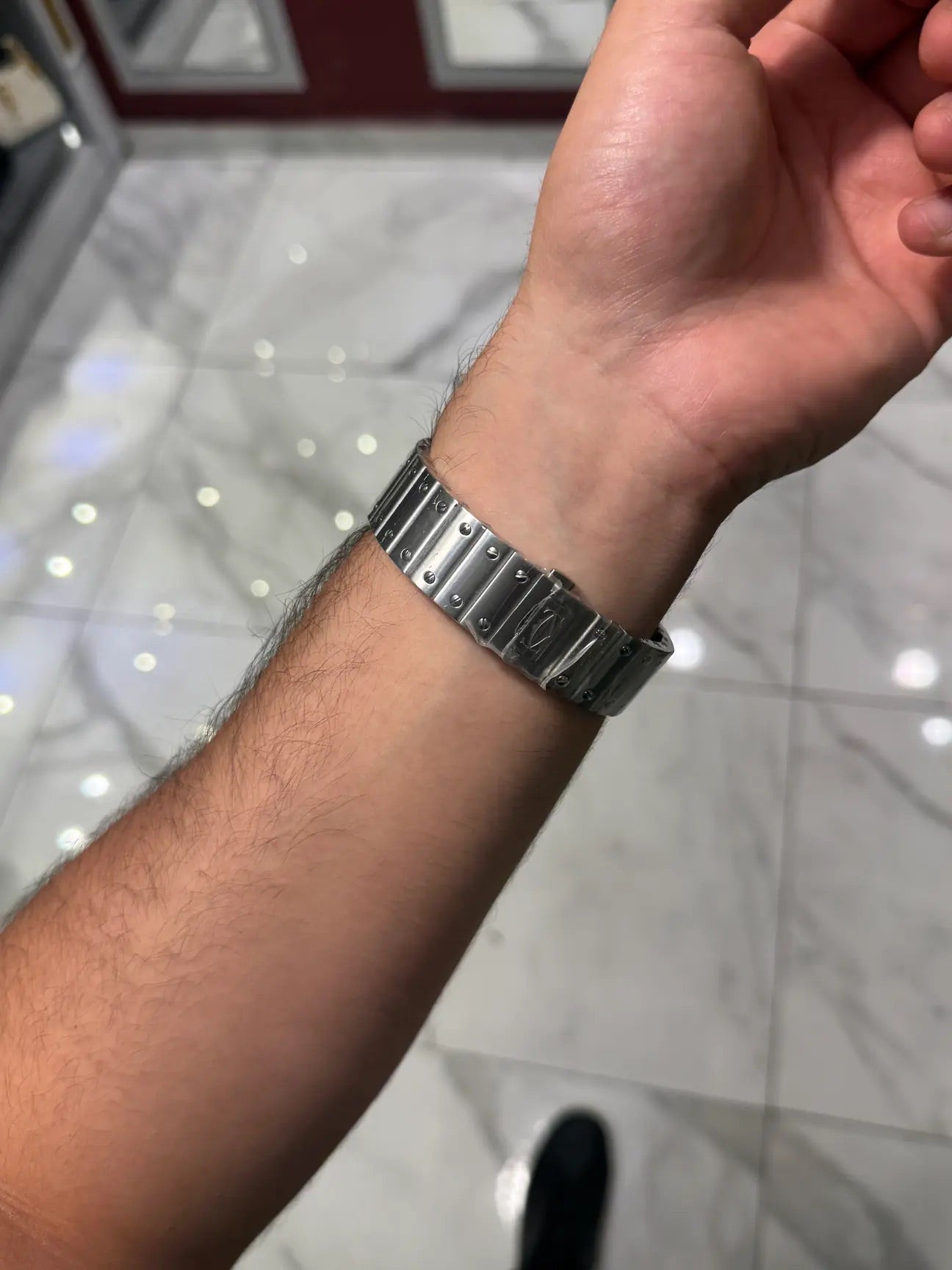 Cartier Santos  Grey Dial Large Özel Ürün
