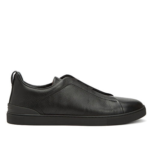 ZEGNA Triple Stitch Leather Sneaker