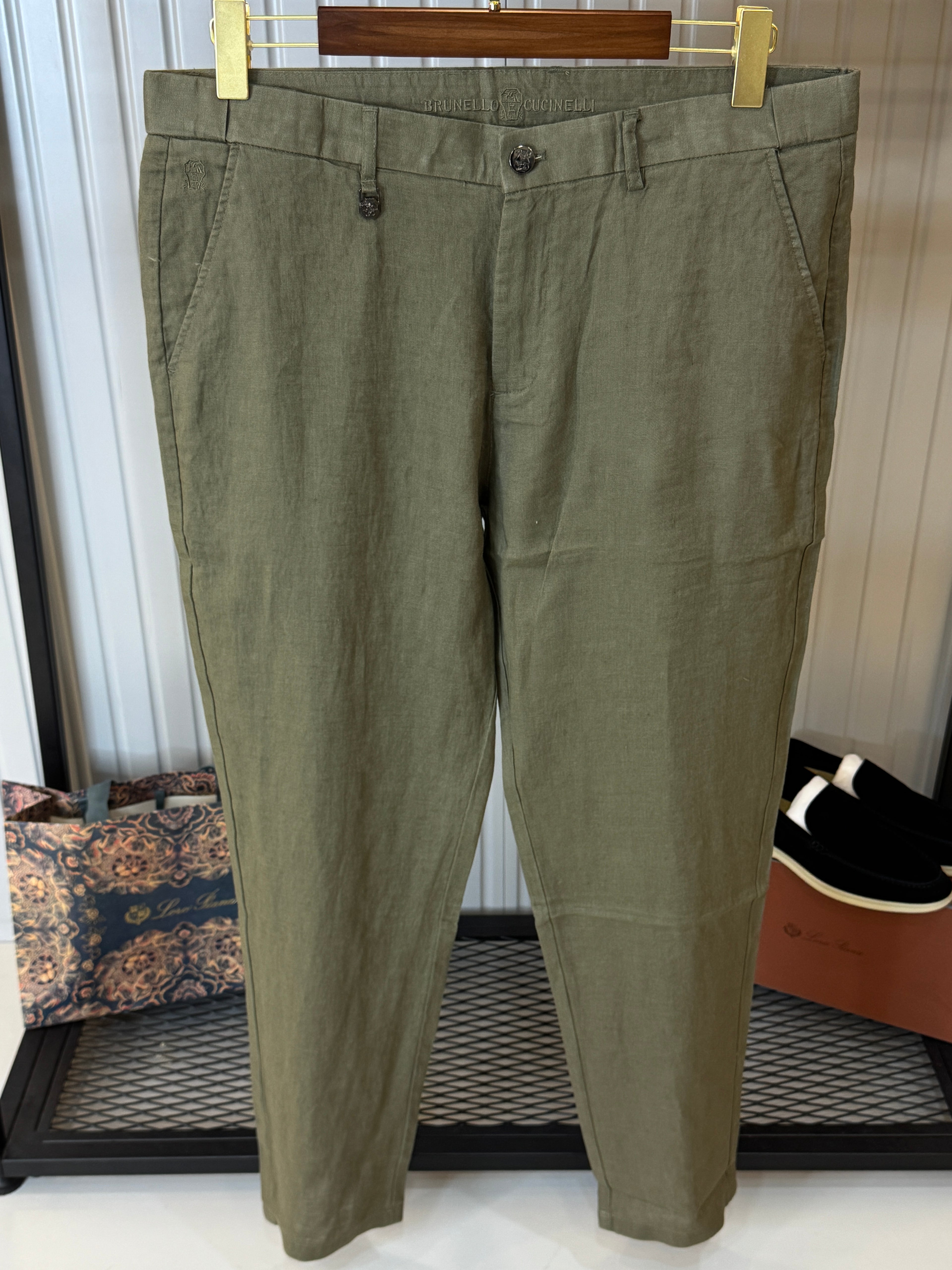 Brunello Cucinelli İthal Keten Pantolon