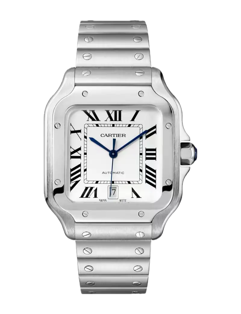 Cartier Santos White Dial Large