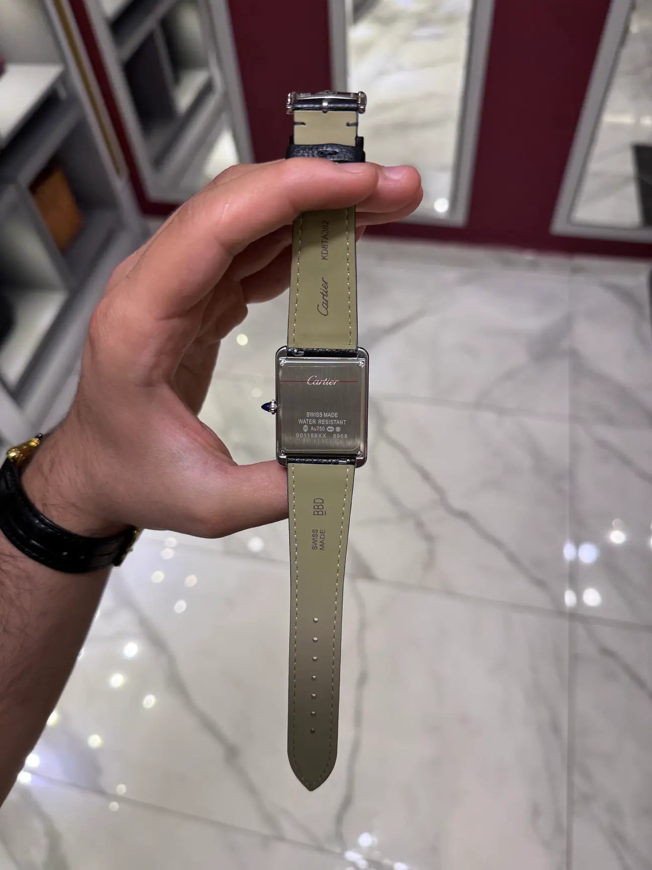 Cartier Tank Must Togo Cordon