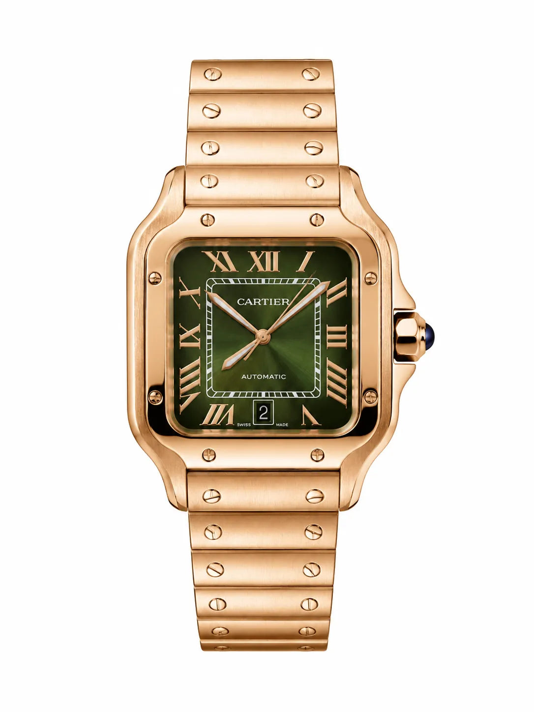 Cartier Santos Green Dial Large