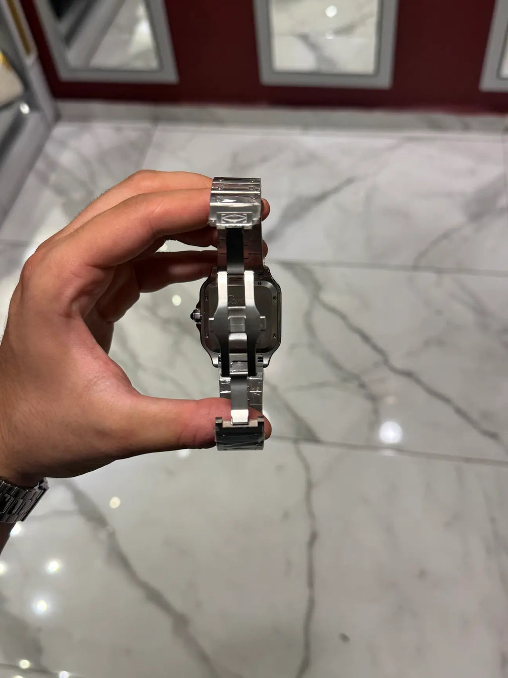 Cartier Santos  Grey Dial Large Özel Ürün