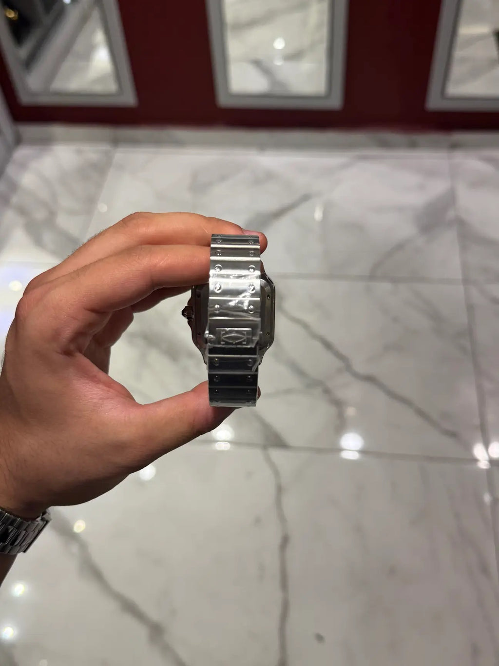 Cartier Santos  Grey Dial Large Özel Ürün