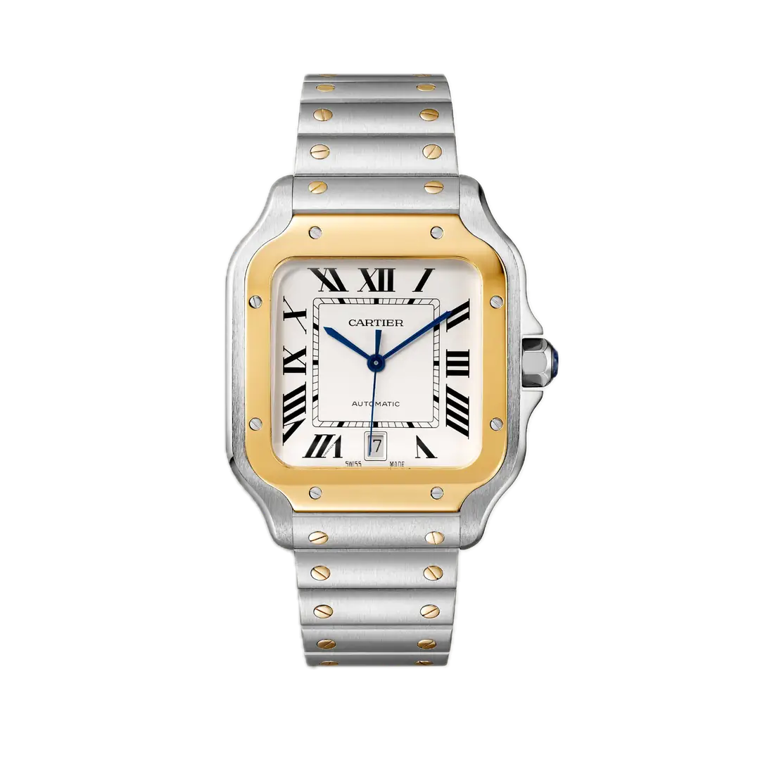 Cartier Santos White Dial Large