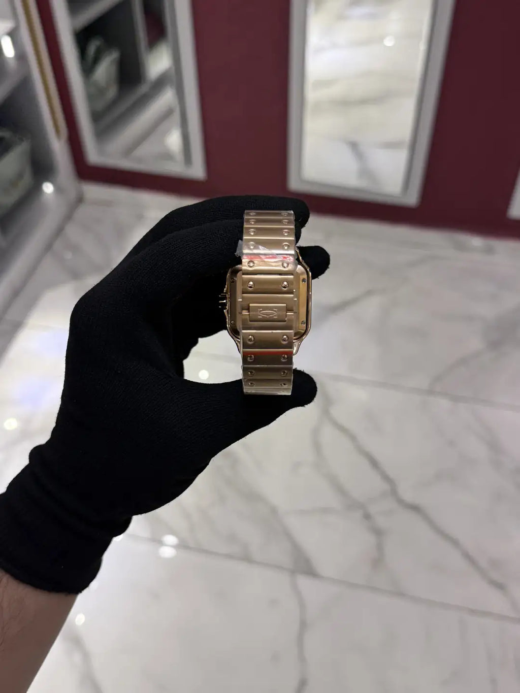 Cartier Santos Blue Dial Large