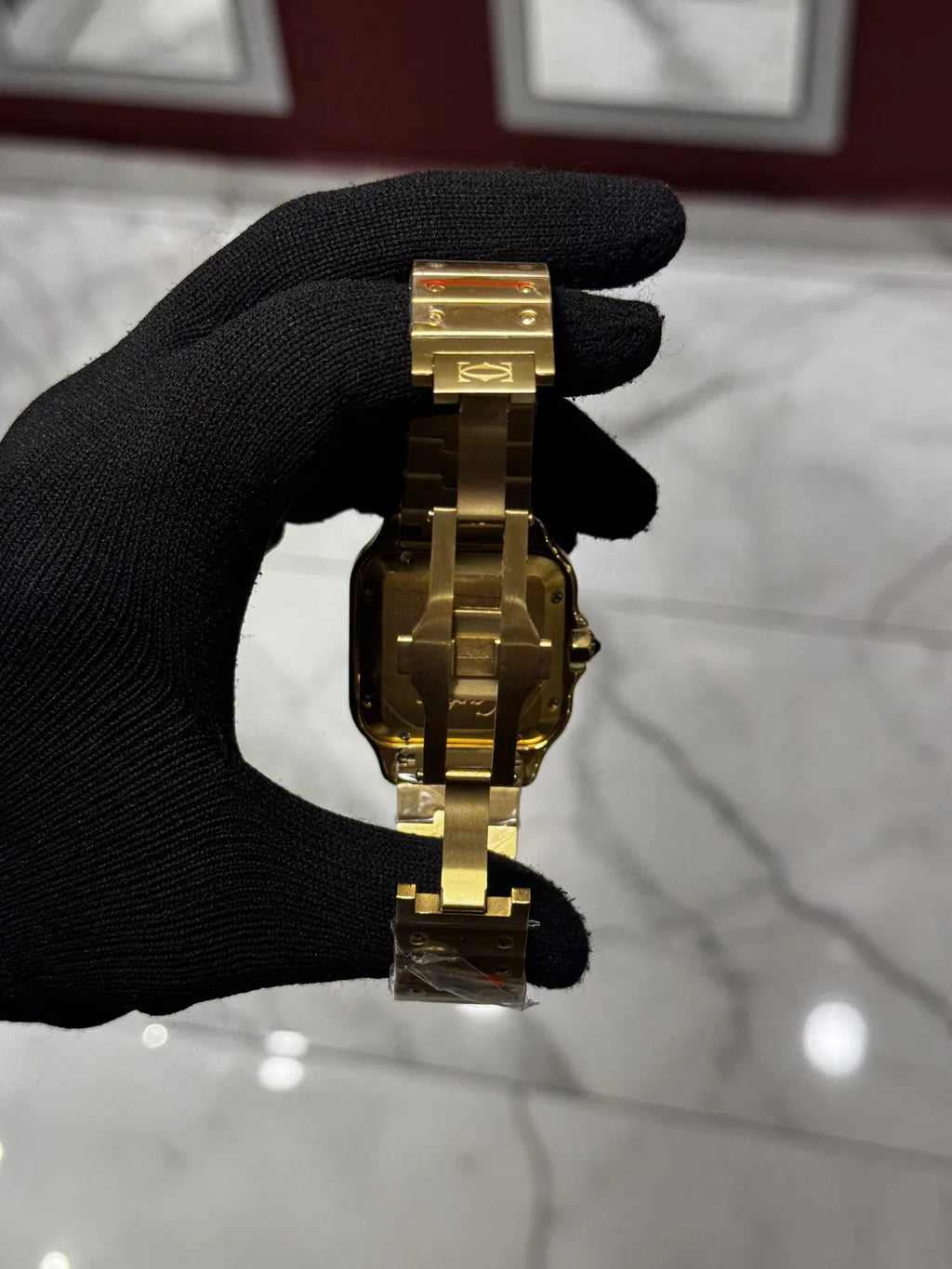 Cartier Santos  White Dial Large