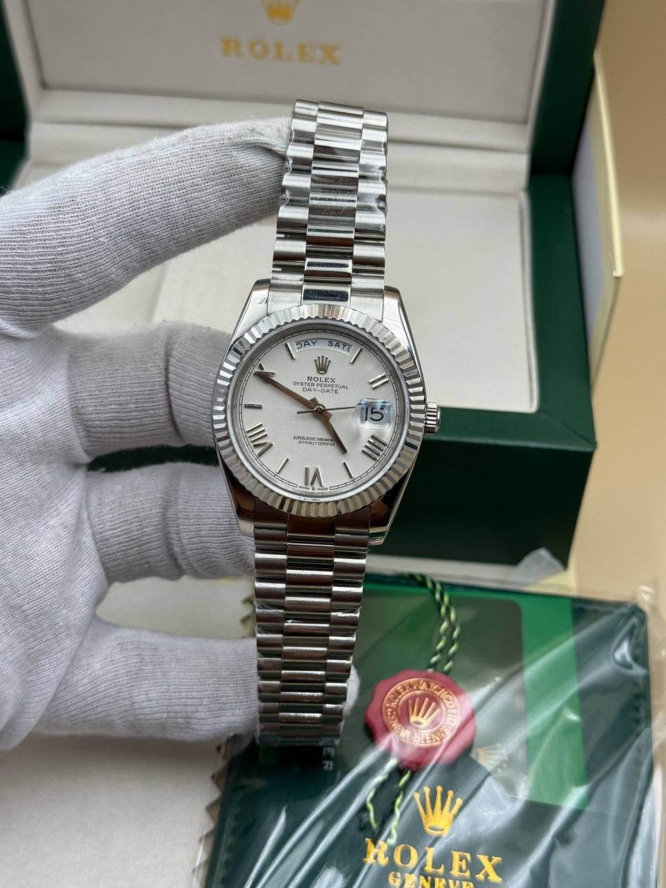 Rolex Daydate White Dial