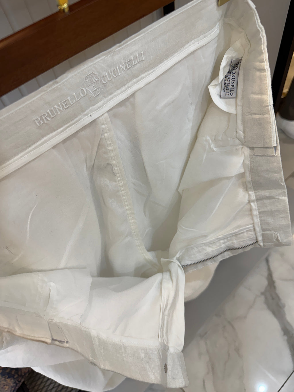 Brunello Cucinelli İthal Keten Pantolon