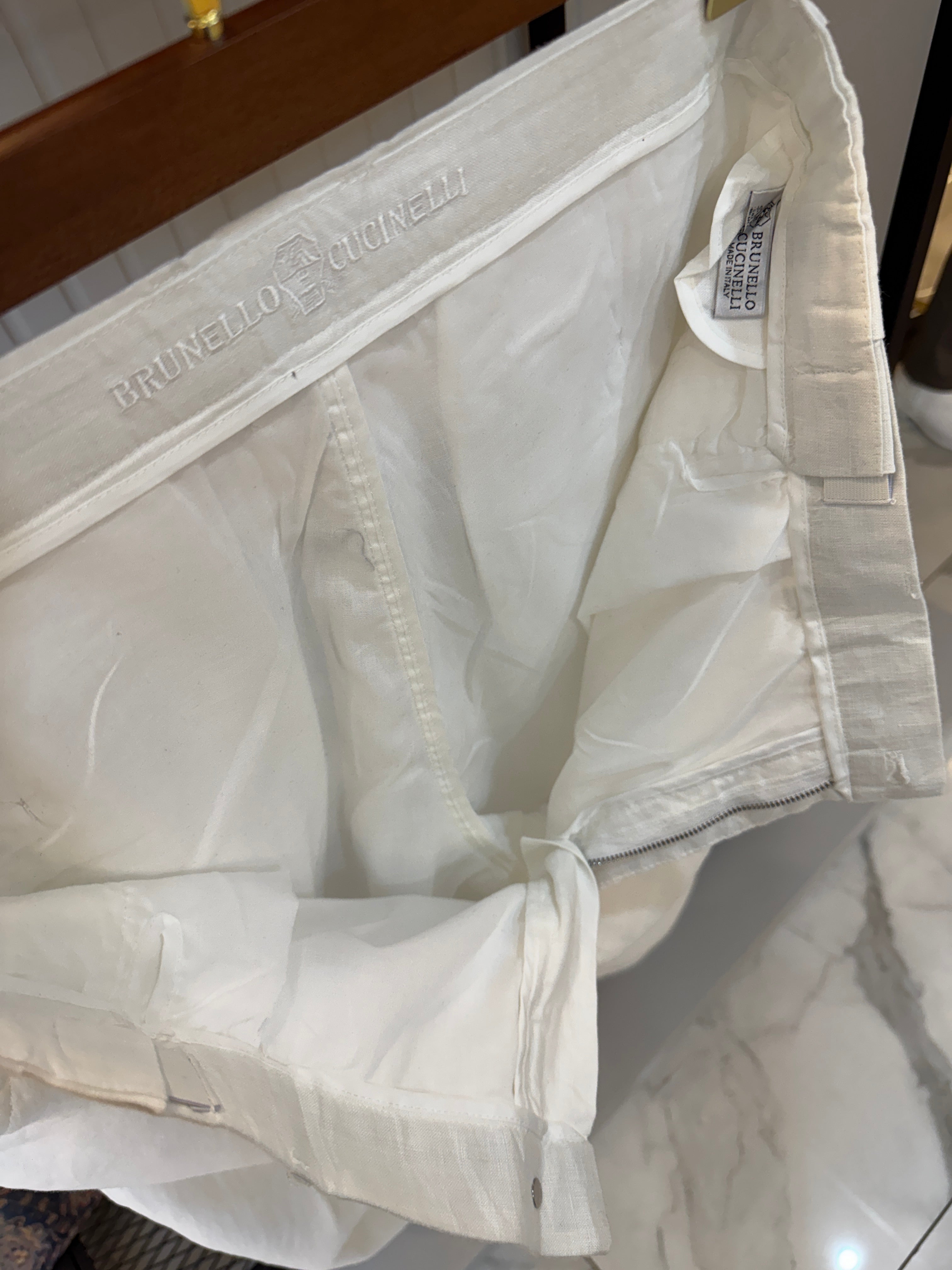 Brunello Cucinelli İthal Keten Pantolon