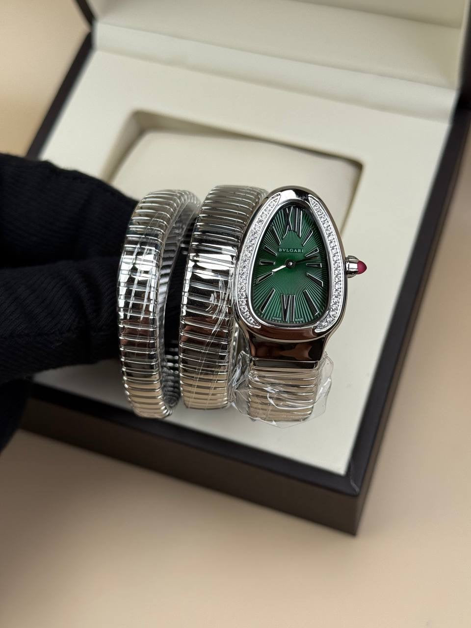 Bvlgari Serpenti Çift Sarmal Taşlı