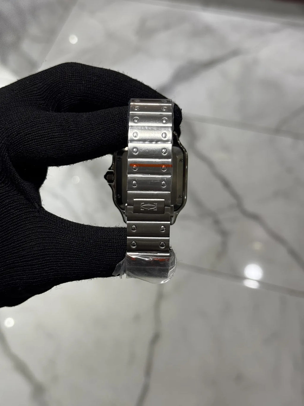 Cartier Santos Black Dial Large
