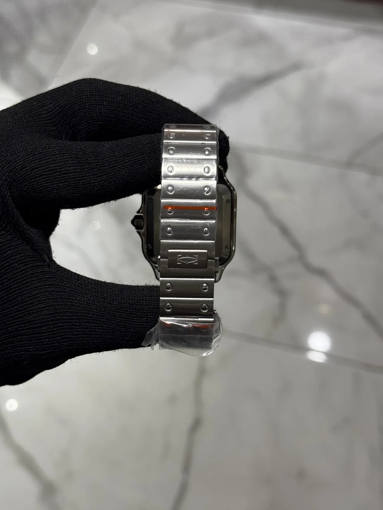 Cartier Santos Black Dial Large