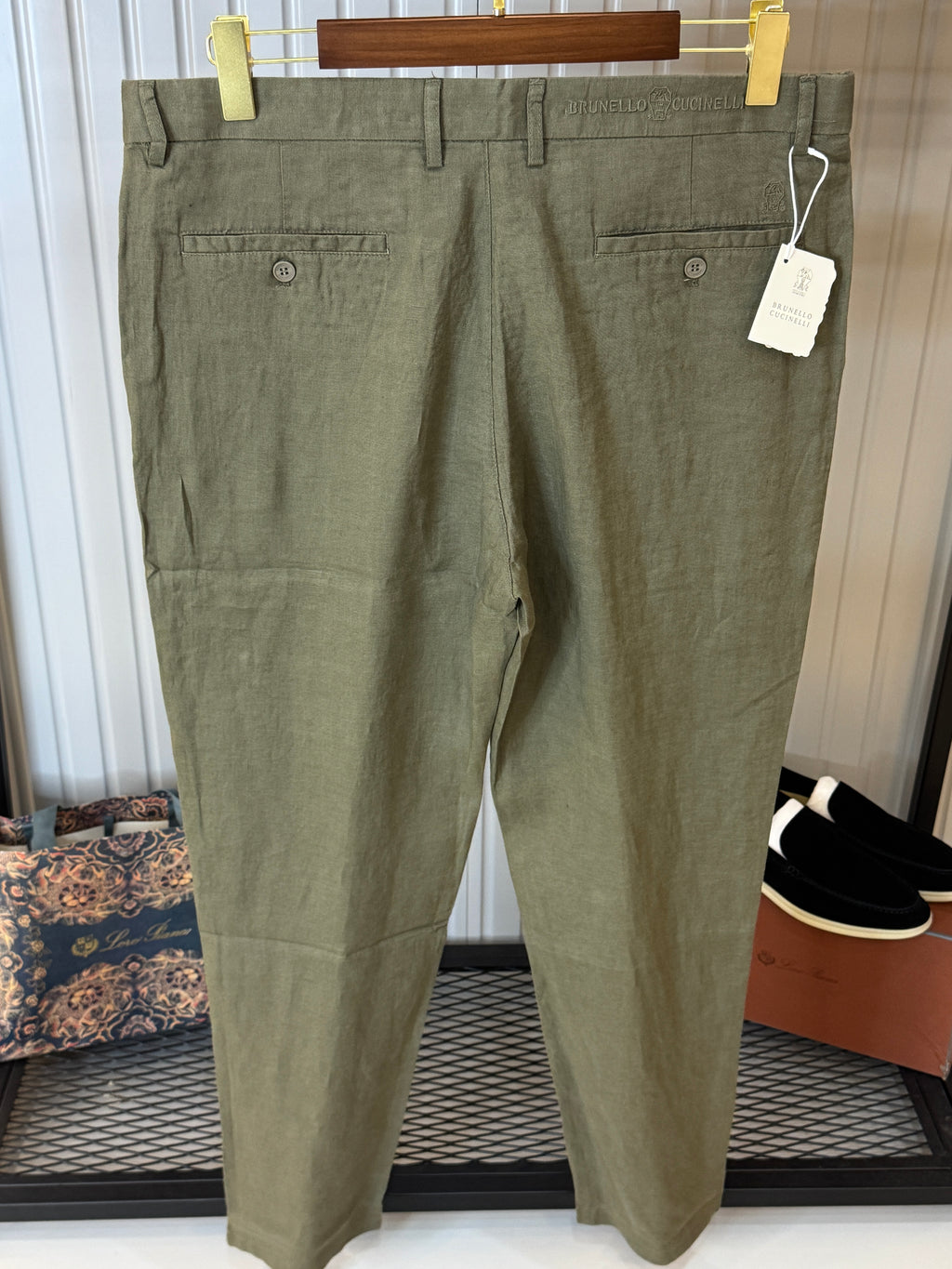 Brunello Cucinelli İthal Keten Pantolon