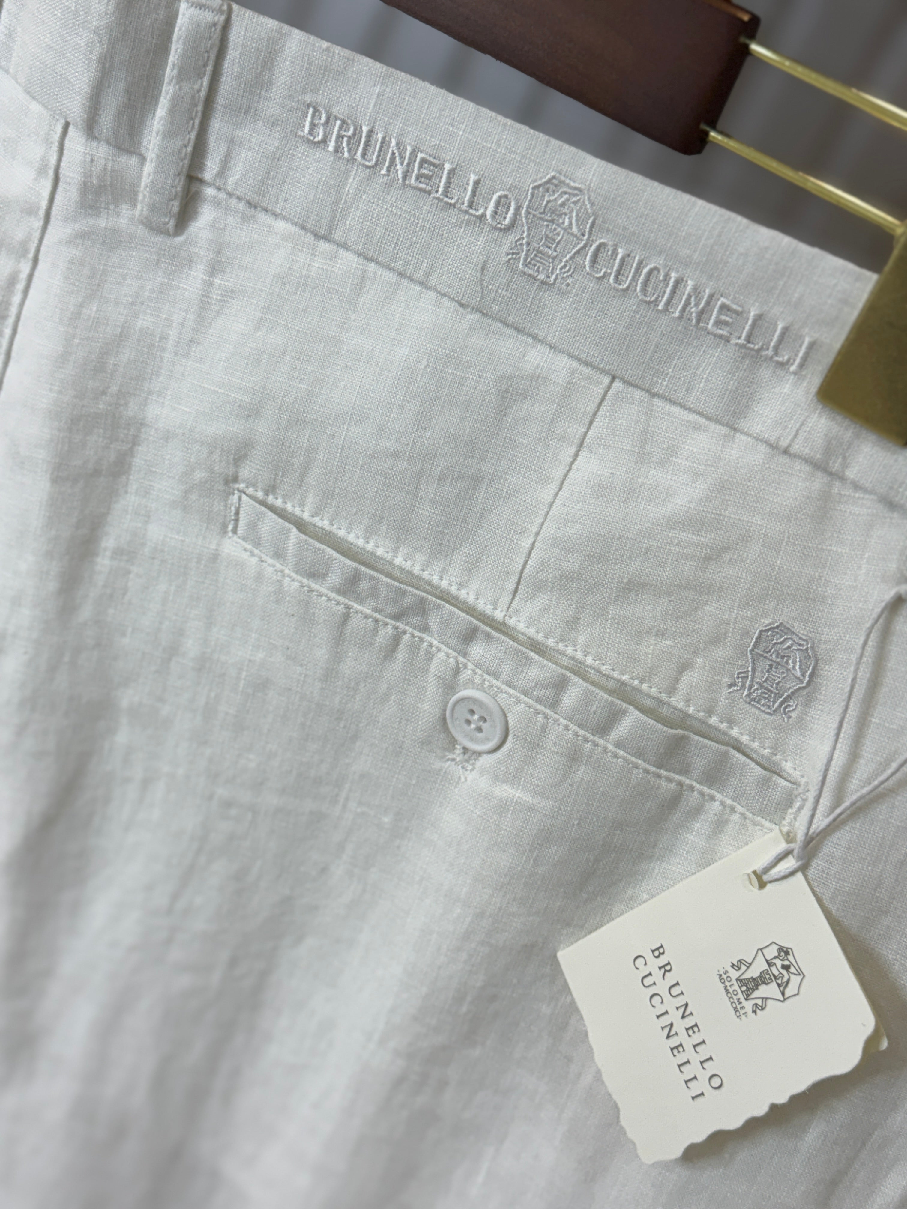 Brunello Cucinelli İthal Keten Pantolon