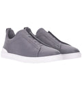 ZEGNA Triple Stitch Leather Sneaker
