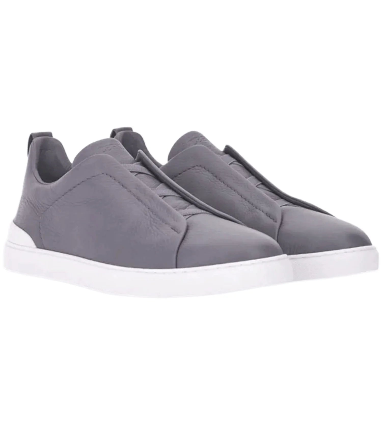ZEGNA Triple Stitch Leather Sneaker