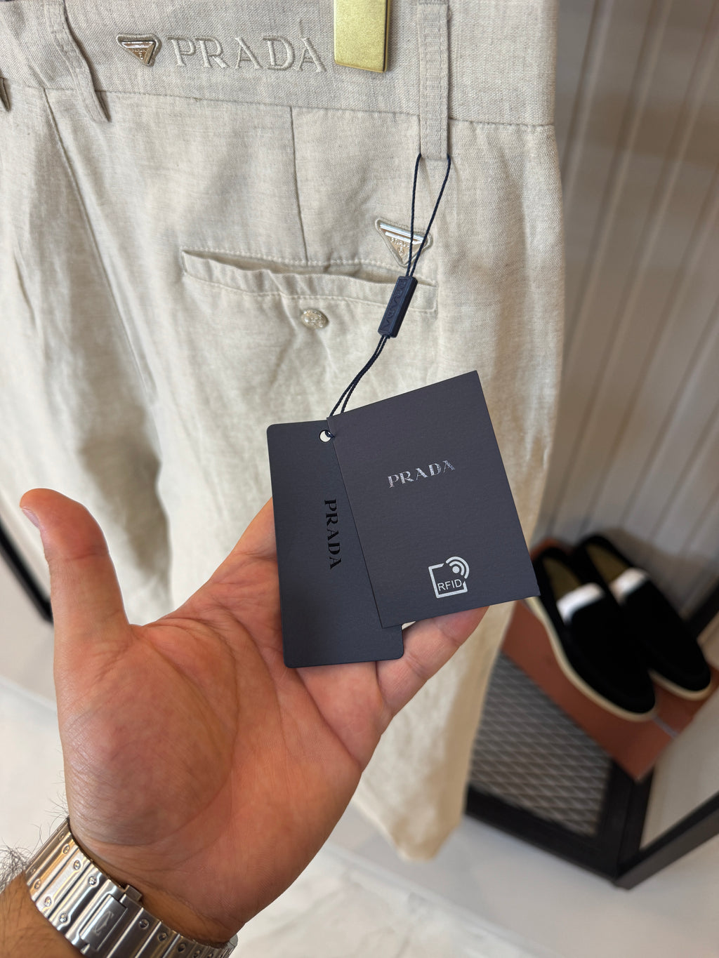 Prada İthal Keten Pantolon