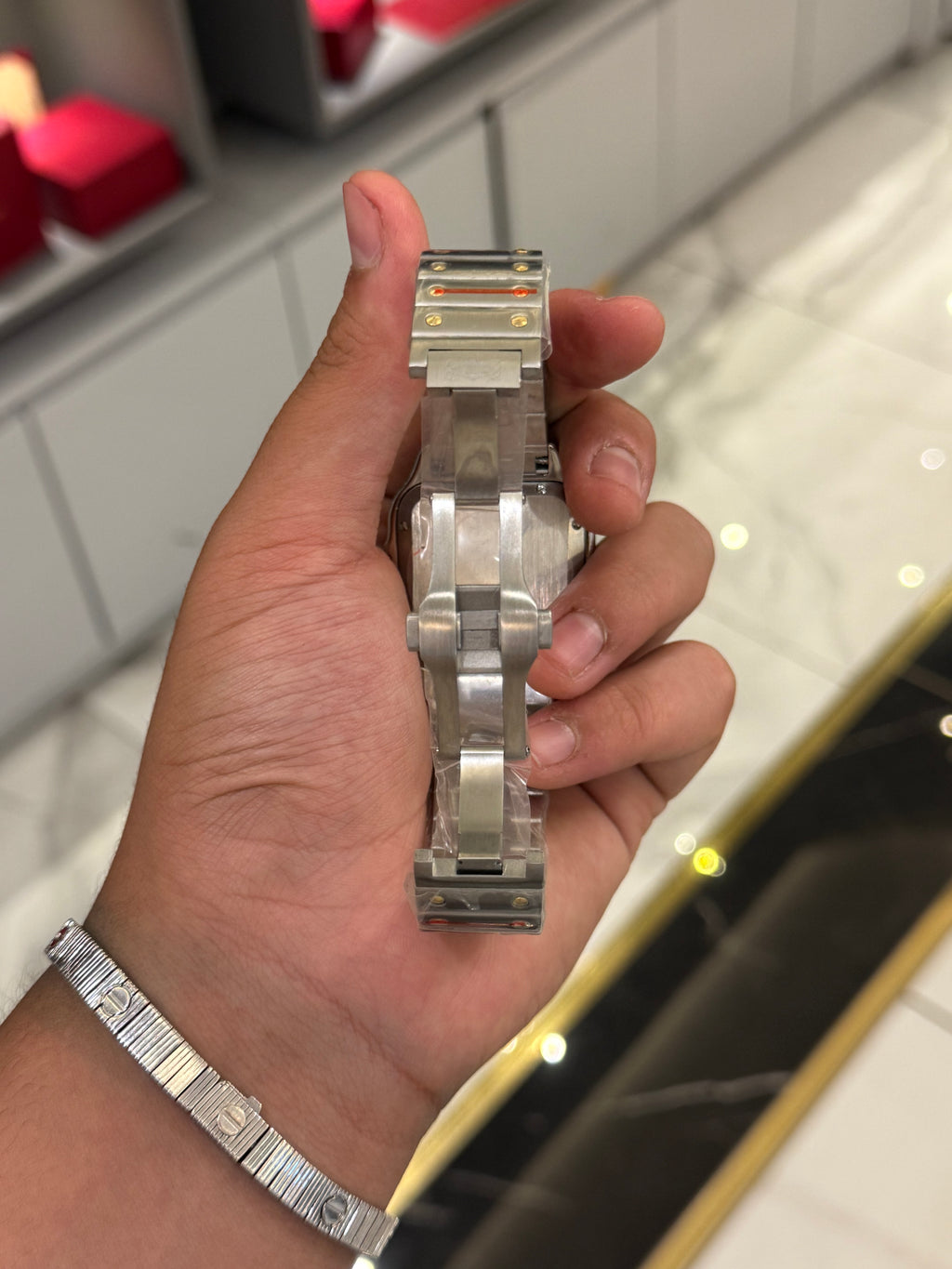 Cartier Santos Black Dial Large