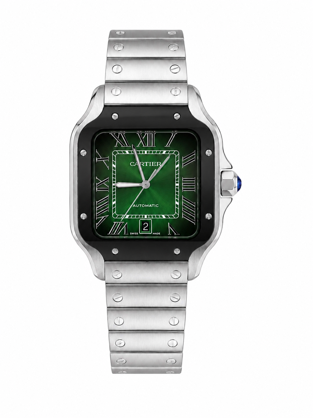 Cartier Santos Green Dial Large