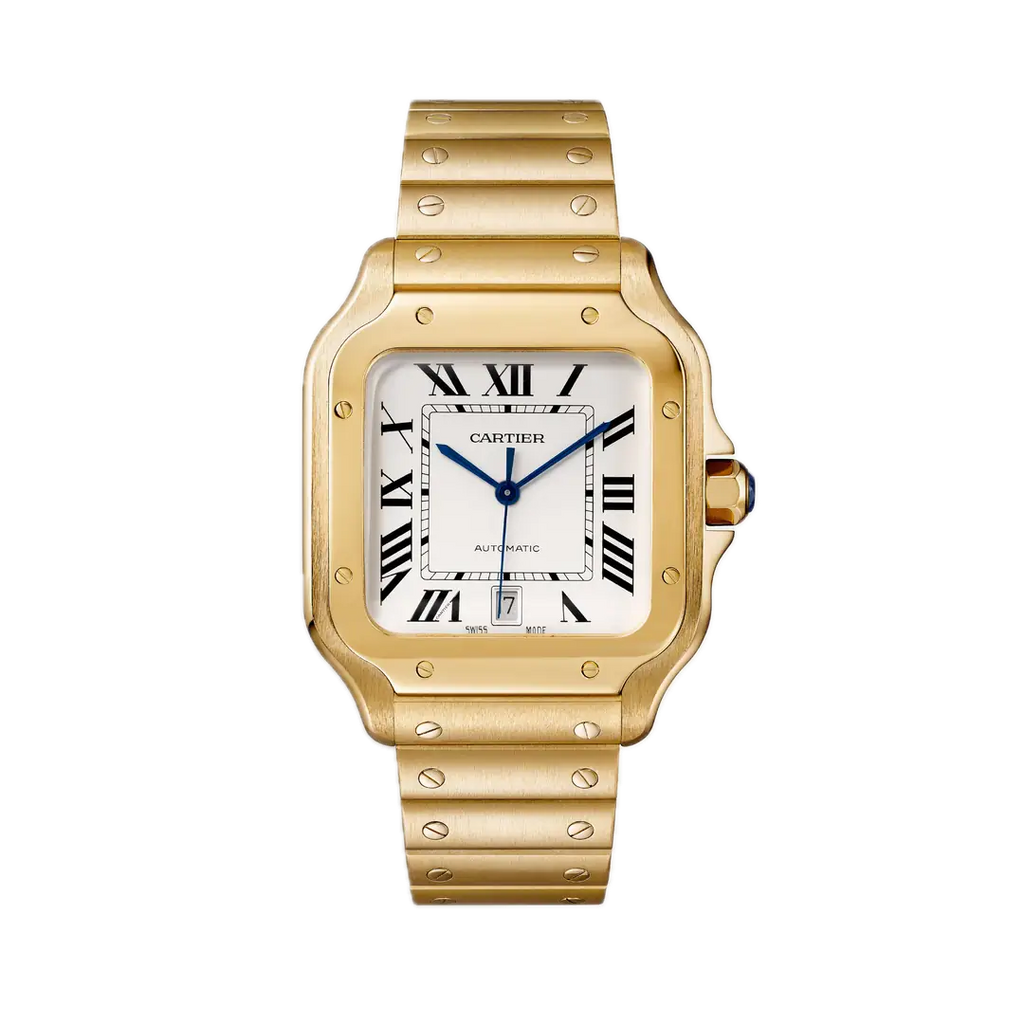 Cartier Santos  White Dial Large