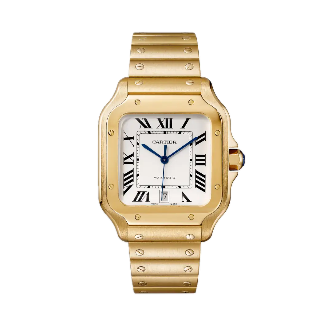 Cartier Santos  White Dial Large