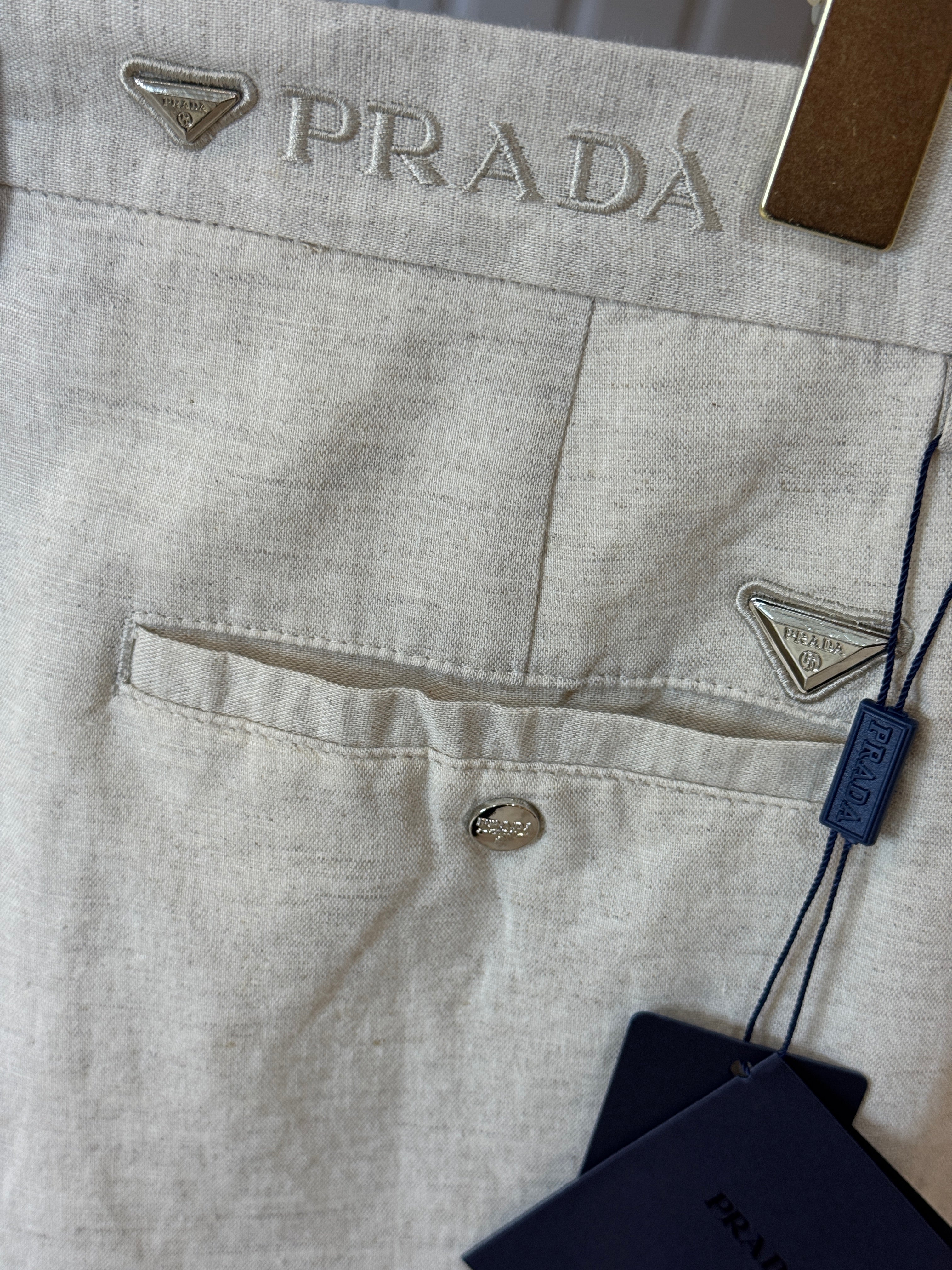 Prada İthal Keten Pantolon