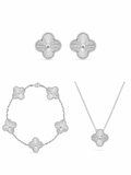 Van Cleef Alhambra Silver Yonca Set