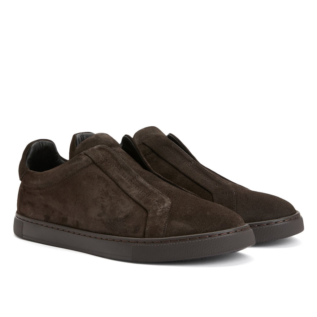 ZEGNA Triple Stitch Suede Sneaker
