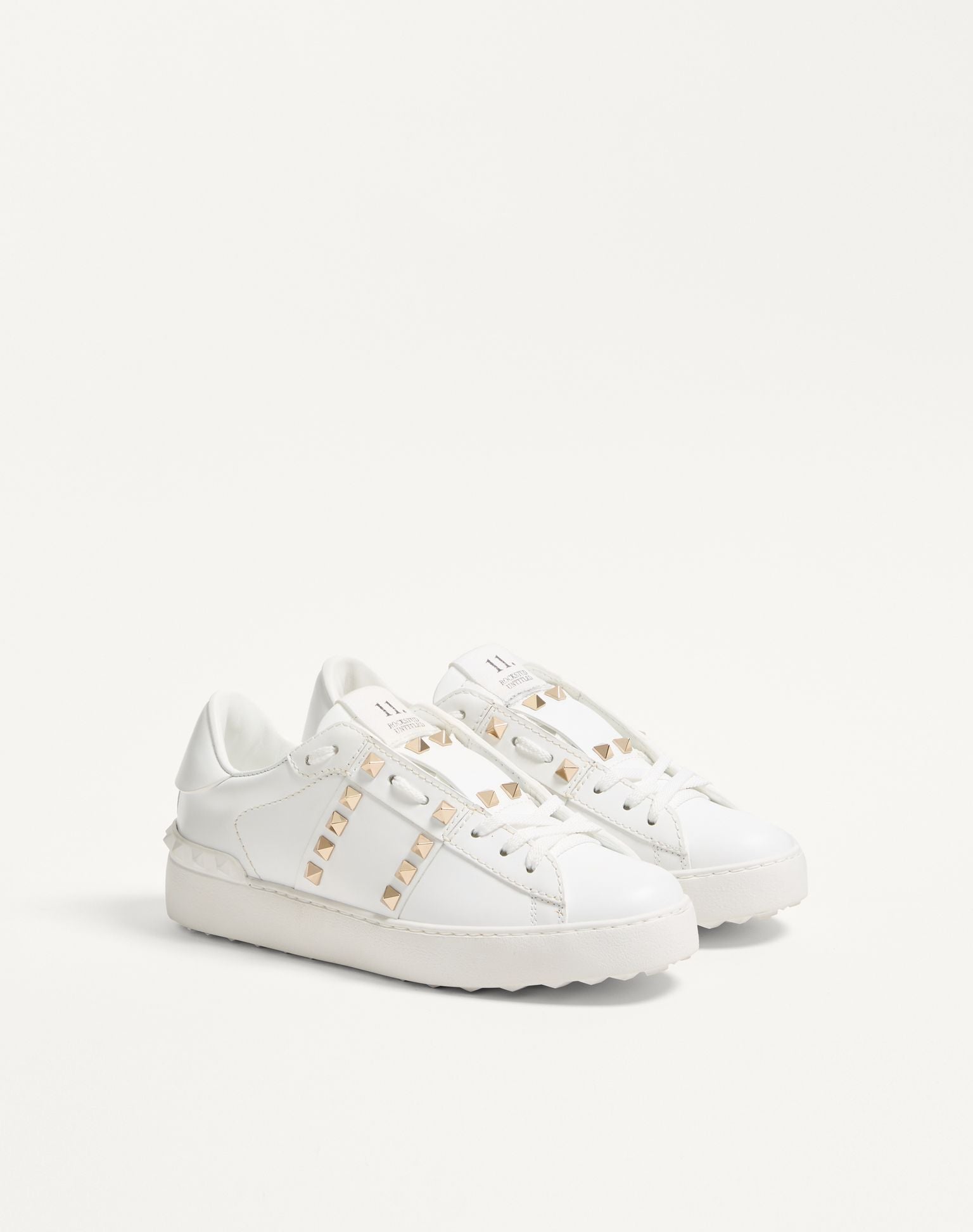 Valentino Women Open Leather Sneakers
