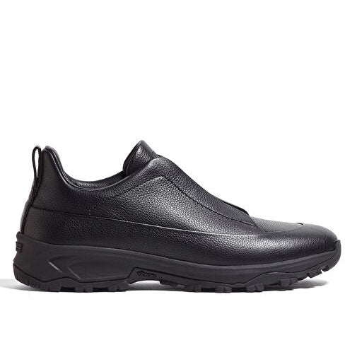 Zegna Leather Triple Stitch Monte Sneakers