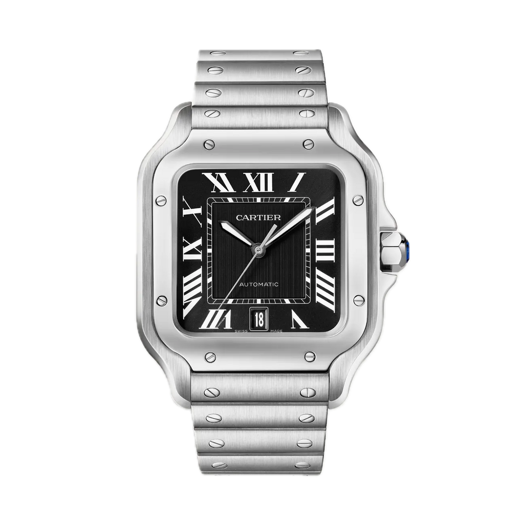 Cartier Santos Black Dial Large