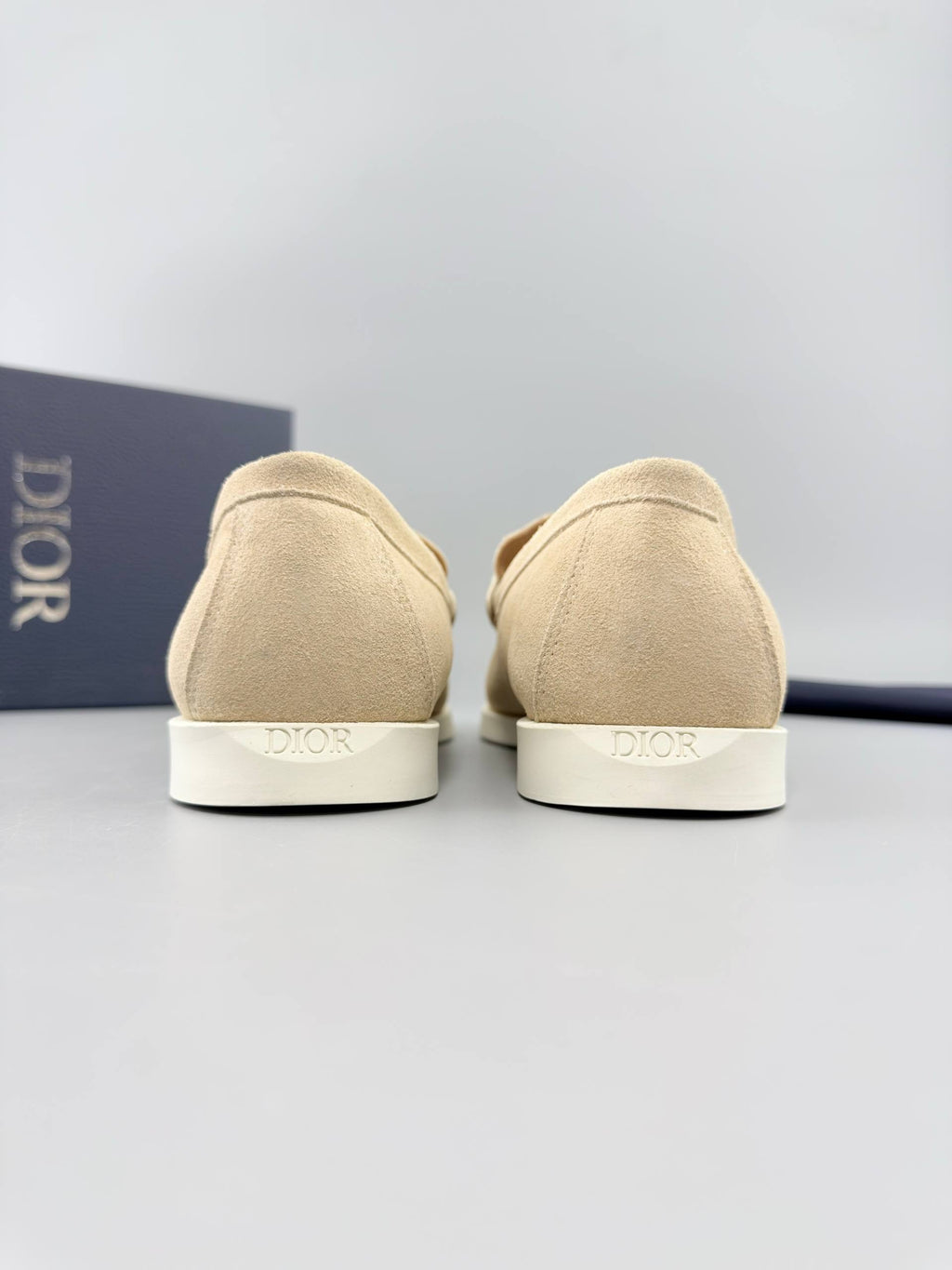 Dior Grenville Beige Suede Loafers