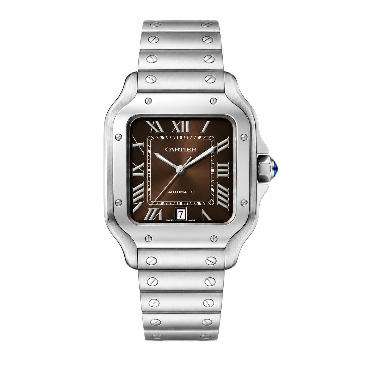 Cartier Santos Brown Dial Large