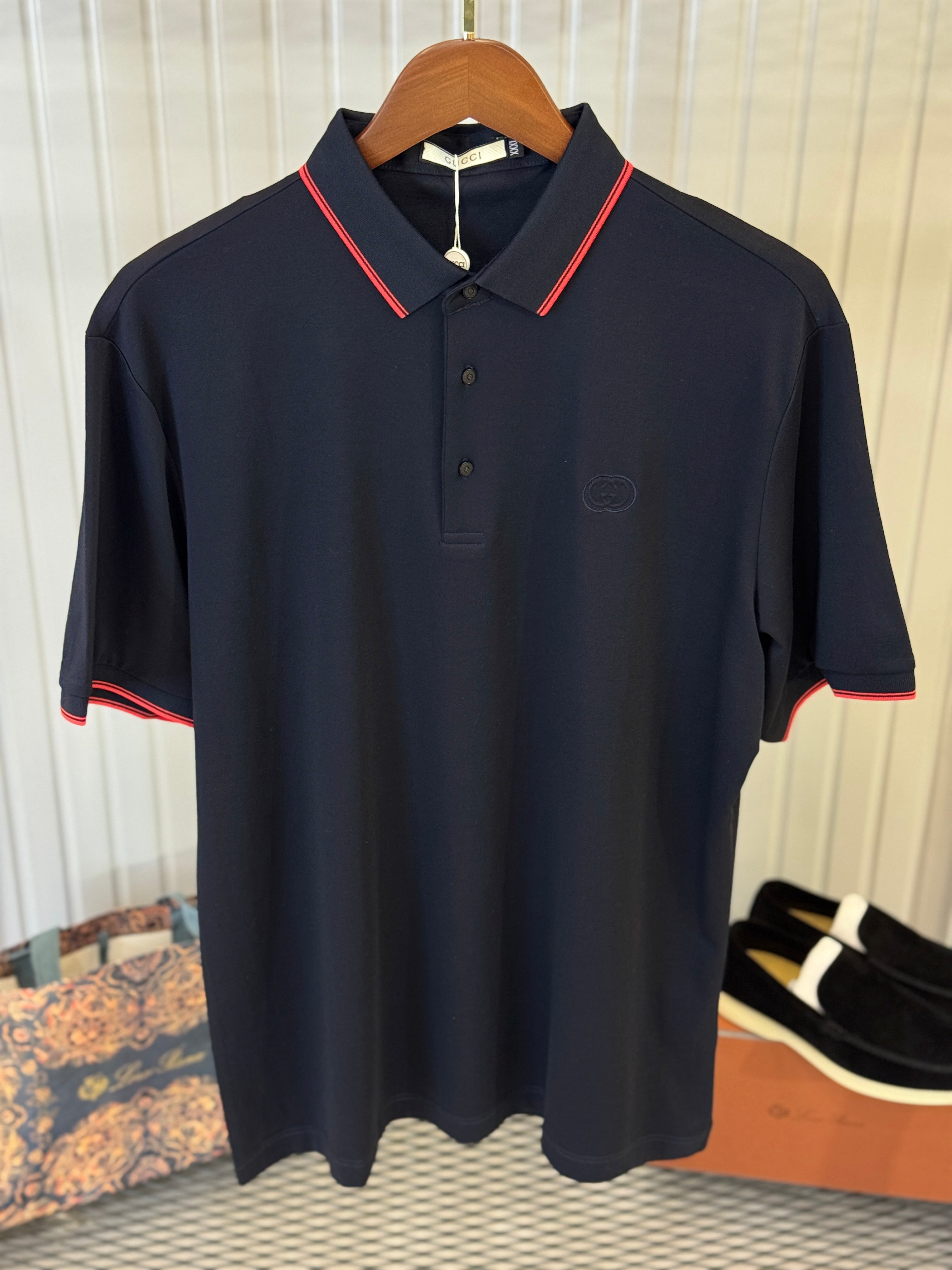 Gucci İthal Polo T-Shirt Lacivert